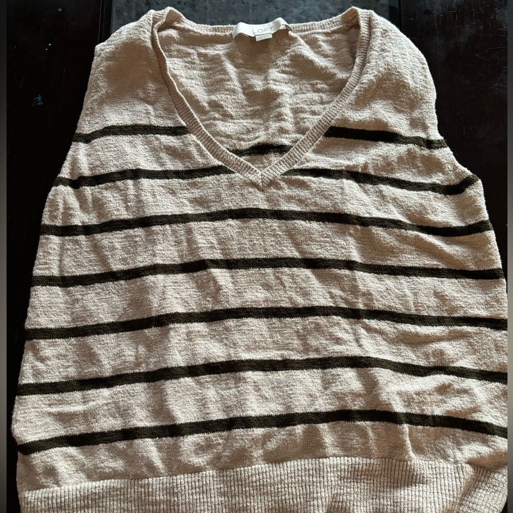 Loft, Beige and green, size extra small petite